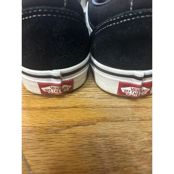 Vans Off The Wall Women's Tennis Shoes Sneakers Black White Lace Up‎ Size 7.5 M - Picture 5 of 7